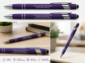 100 Customized Softgrip Ink Pen with Stylus