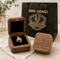 Custom Engraved Wooden Ring Box | Personalized Proposal, Wedding & Anniversary Ring Holder
