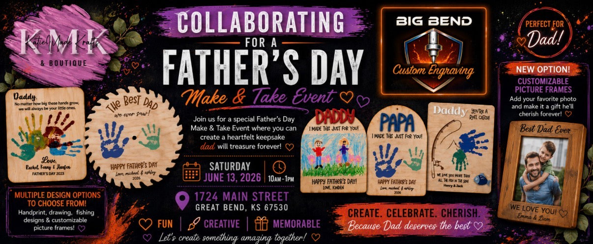Father's Day Make and Take Event on June 13, 2026 at 10AM
